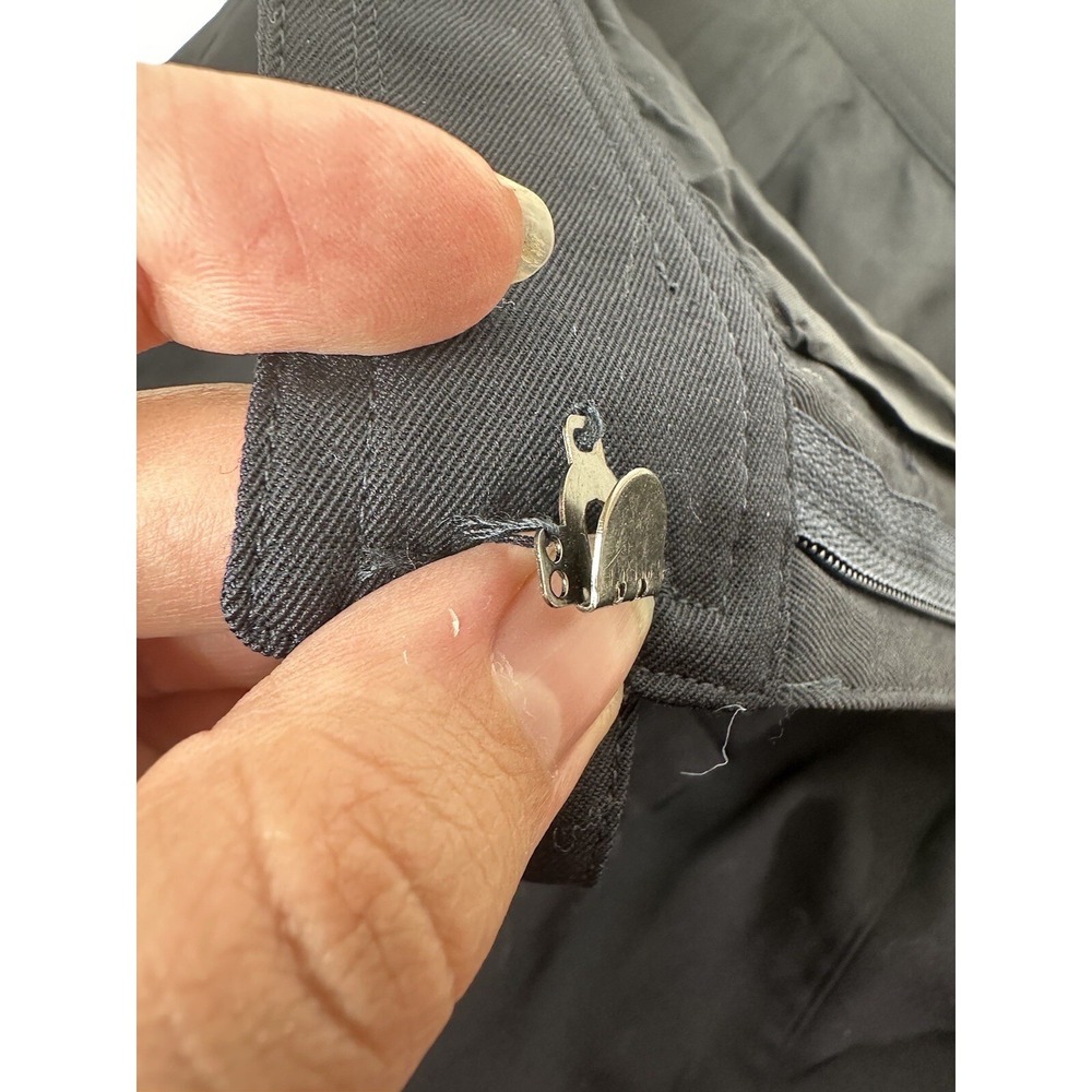 Calvin‎ Klein Women's Navy Blue Wool Blend Sheath Career Skirt Size 12 - Picture 4 of 9